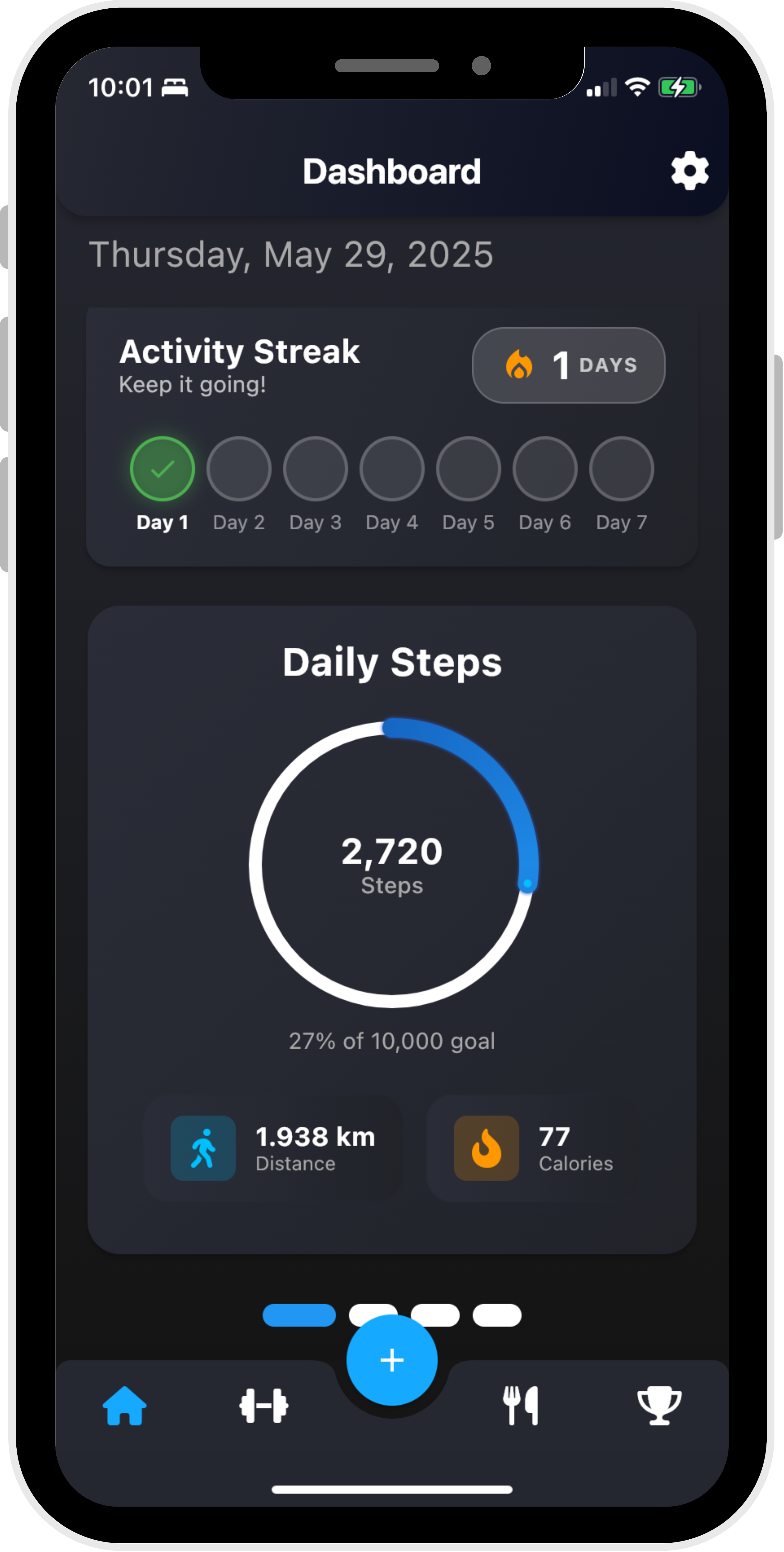 FitFlow App Dashboard